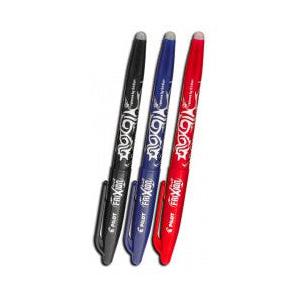 Pilot Bolígrafo de Gel Borrable FriXion, Punto Fino, Negro, 12 Piezas