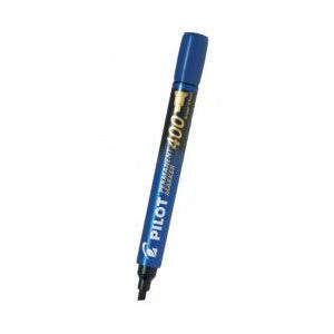 Pilot Marcador Permanente SA400, Punta Cincel, Azul, 12 Piezas