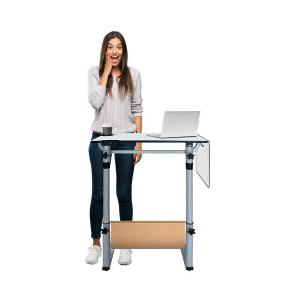 Alfra Mesa Plegable 6046, 40 x 80cm, Gris