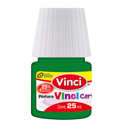 Pintura Cartel Vinci 25 ml Verde Verones #62A Caja c/10 piezas
