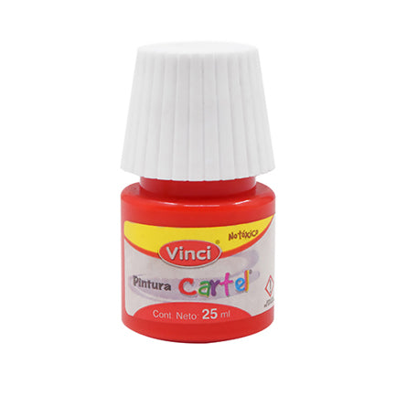 Pintura Cartel Vinci 25 ml Geranio #58 Caja c/10 piezas