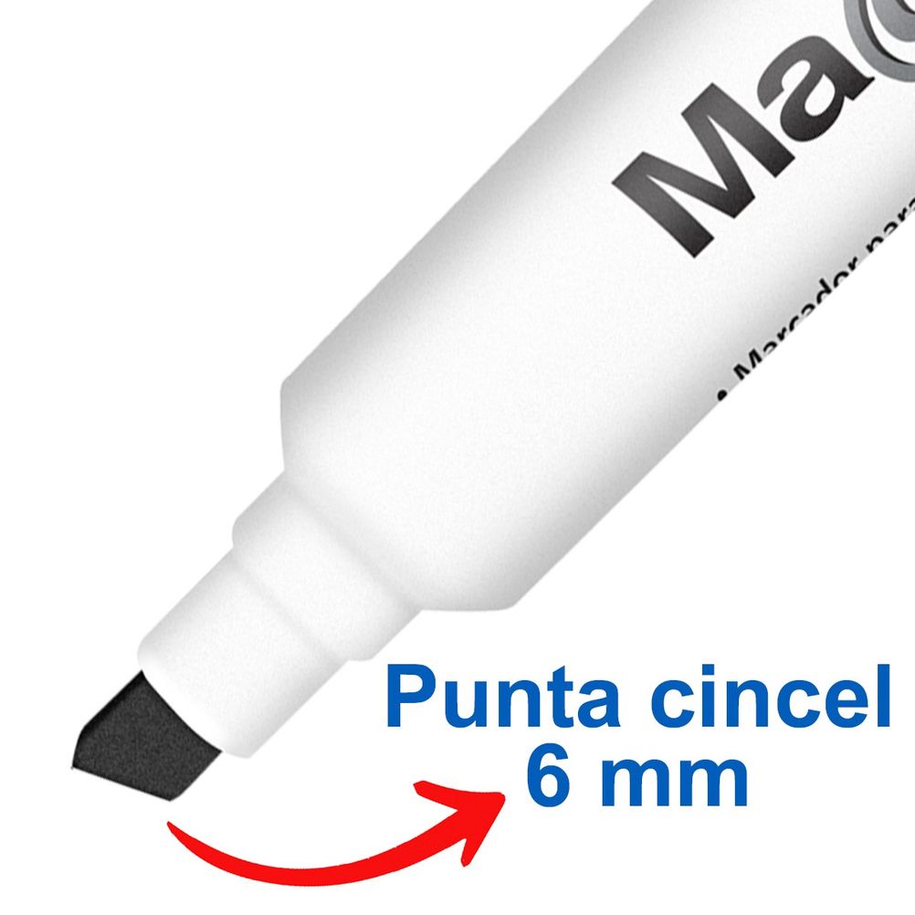 Marcador Azor Magistral Clasico Punta de Cincel 0,7 mm (Colores, 4 Piezas).