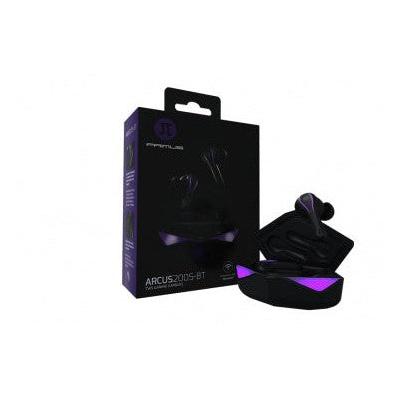 Primus Audífonos Intrauriculares con Micrófono ARCUS200S-BT, Inalámbrico, Bluetooth, Negro/Morado