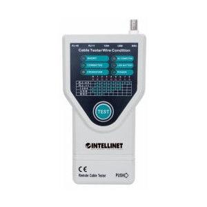 Intellinet Probador de Cables 5 en 1, RJ-11 / RJ-45/ USB/ BNC/ Firewire