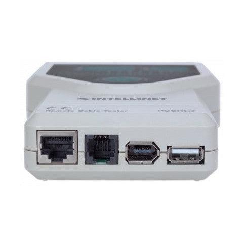 Intellinet Probador de Cables 5 en 1, RJ-11 / RJ-45/ USB/ BNC/ Firewire