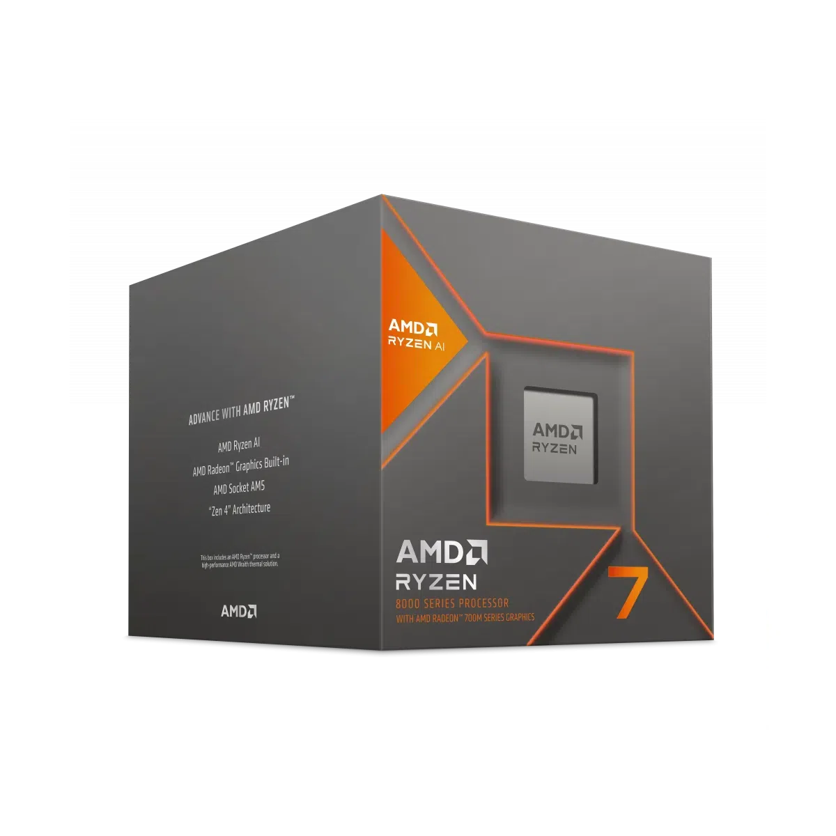 Procesador AMD Ryzen 7 8700G con Gráficos Radeon 780M, S-AM5, 4.20GHz, 8-Core, 16MB L3 Cache, con Disipador Wraith Spire