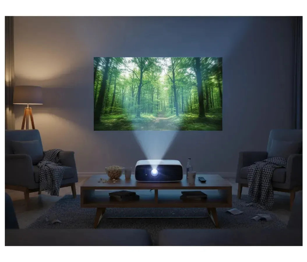 Proyector Portátil Steren PRO-380 LED, 1920x1080 Full HD, 250 lúmenes ANSI, con Bocinas, Blanco