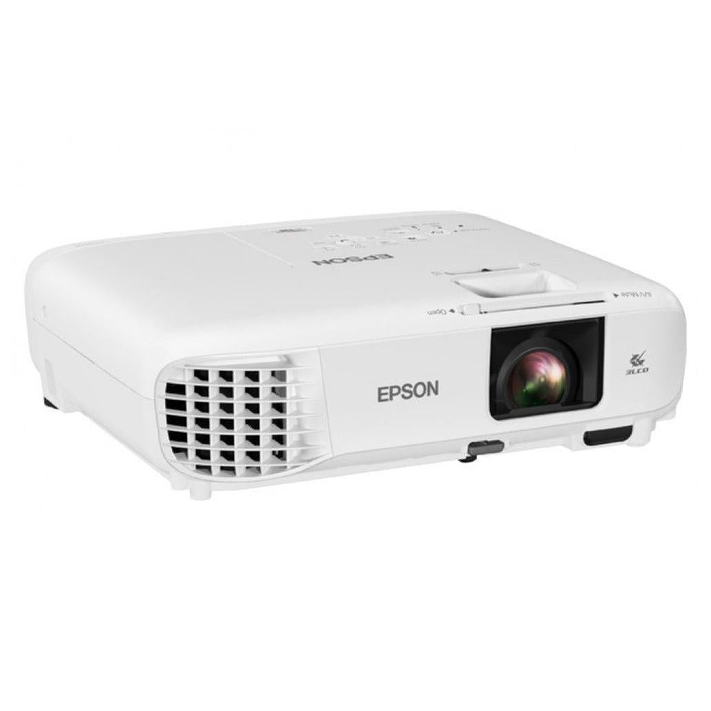 PROYECTOR PORTÁTIL EPSON POWERLITE 118 3-CHIP DLP, XGA (1024 X 768), 3800 LÚMENES, CON BOCINAS, BLANCO, V11HA03020