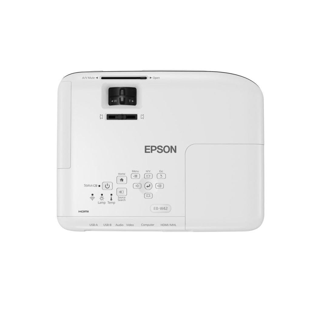 Proyector Epson PowerLite W52+ 4000 Lúmenes ANSI 3LCD WXGA (1280x800) Negro, Blanco