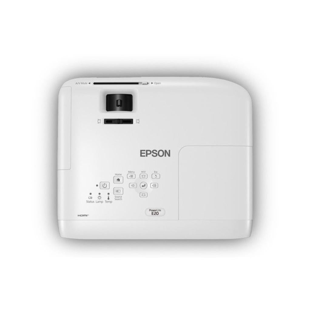 Proyector Epson PowerLite E20 3400 lúmenes ANSI 3LCD XGA (1024x768) Blanco