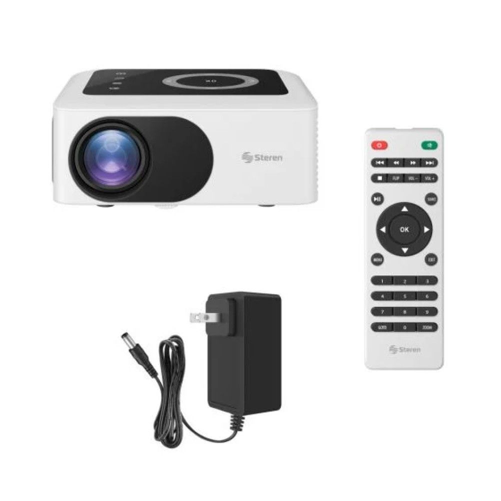 Mini proyector multimedia HD de 2105 lm (85 ANSI lm), portátil