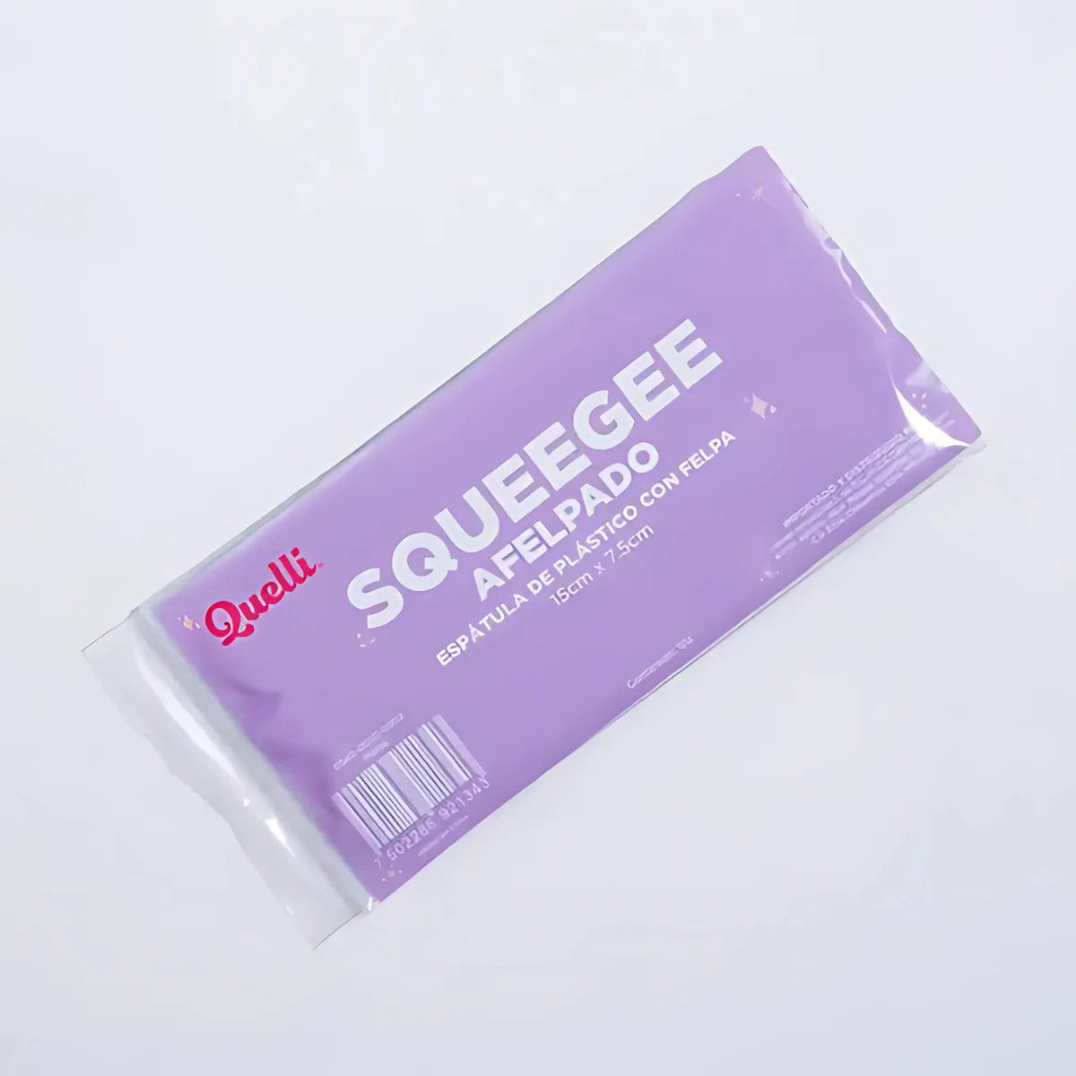 Espátula Pleca Squeegee Afelpado Color Menta 15x7.5cm Quelli