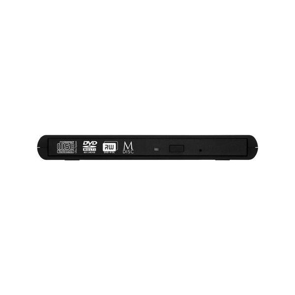 Verbatim Slimline Quemador de DVD, DVD+RW 8x / CD-RW 24x, USB 2.0, Externo, Negro