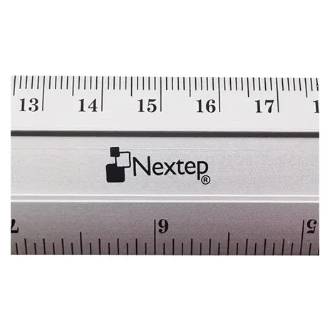 Regla Nextep Metalica de Aluminio 30 cm c/6 Pzas
