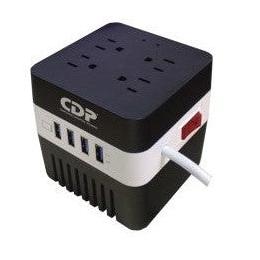 Regulador CDP con Supresor de Picos AVR 604, 300W, 600VA, 4 Contactos, 4x USB
