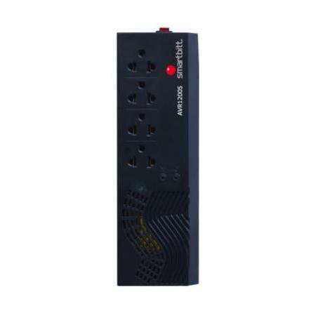 Regulador Smartbitt R-BITT 1200S, 600W, 1200VA, Salida 120V, 4 Contactos