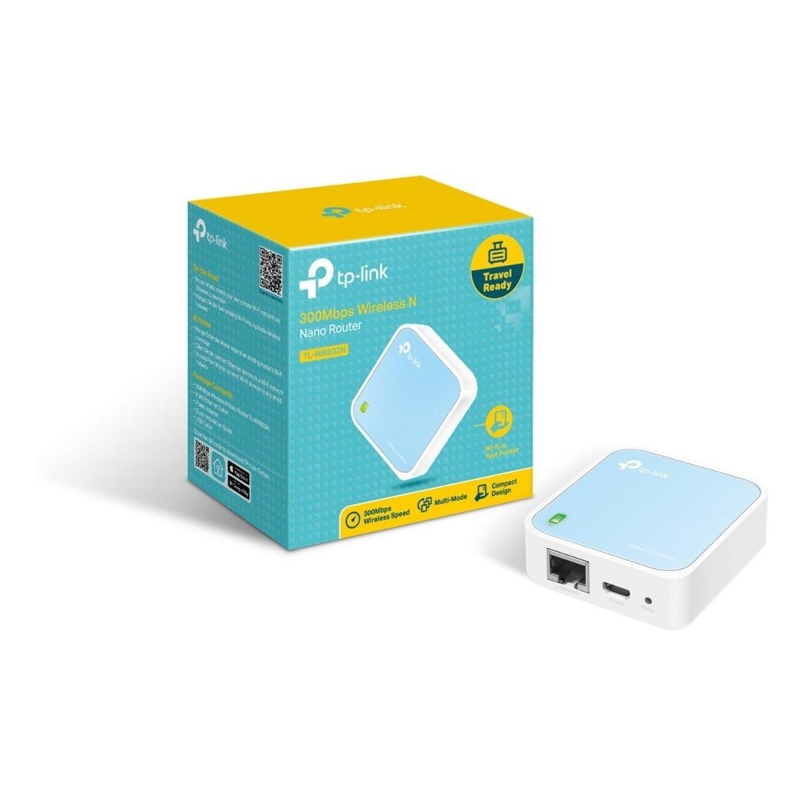 Router Nano Tp-Link Inalambrico De Bolsillo 300Mbps