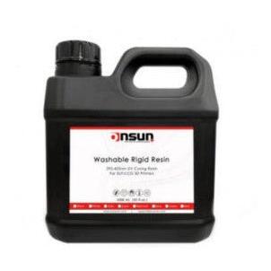 Onsun 3D Resina para Impresora 3D ON-WWRS30261K, Rígida Lavable, 1 Litro, Negro