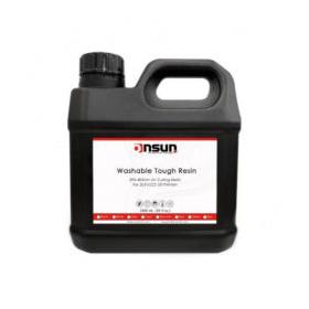 Onsun 3D Resina para Impresora 3D ON-WWRS30262BK, Resistente Lavable, 1 Litro, Negro