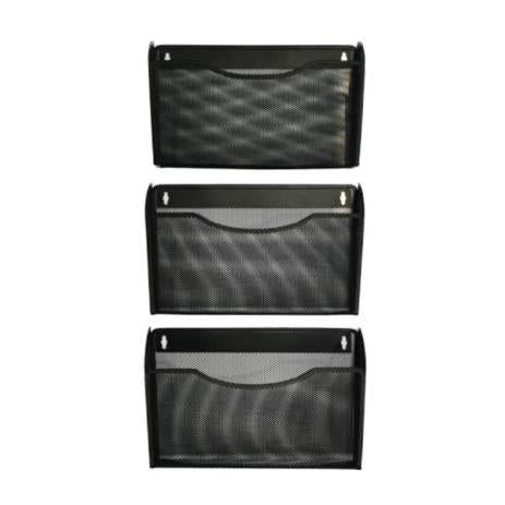 Revistero Nextep de Pared Malla Metalica C/3