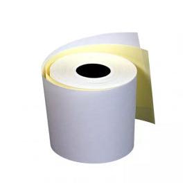 PCM Rollo de Papel Autocopia, 60 x 57mm, Blanco/Amarillo, 100 Rollos
