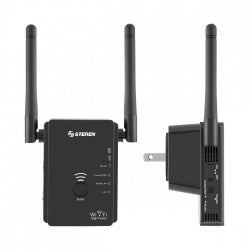 Router Steren COM-8200 Inalámbrico 300 Mbit/s 2 Antenas Externas 50/60 Hz Negro