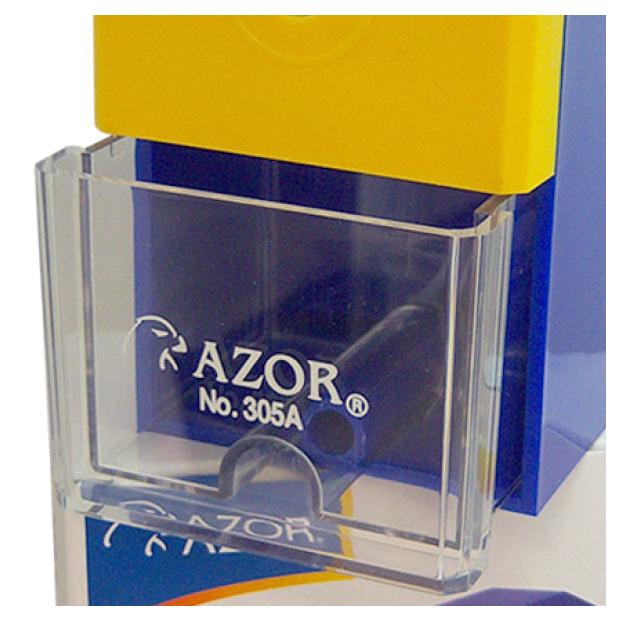 Azor Sacapuntas Manual 305-A, Azul/Amarillo