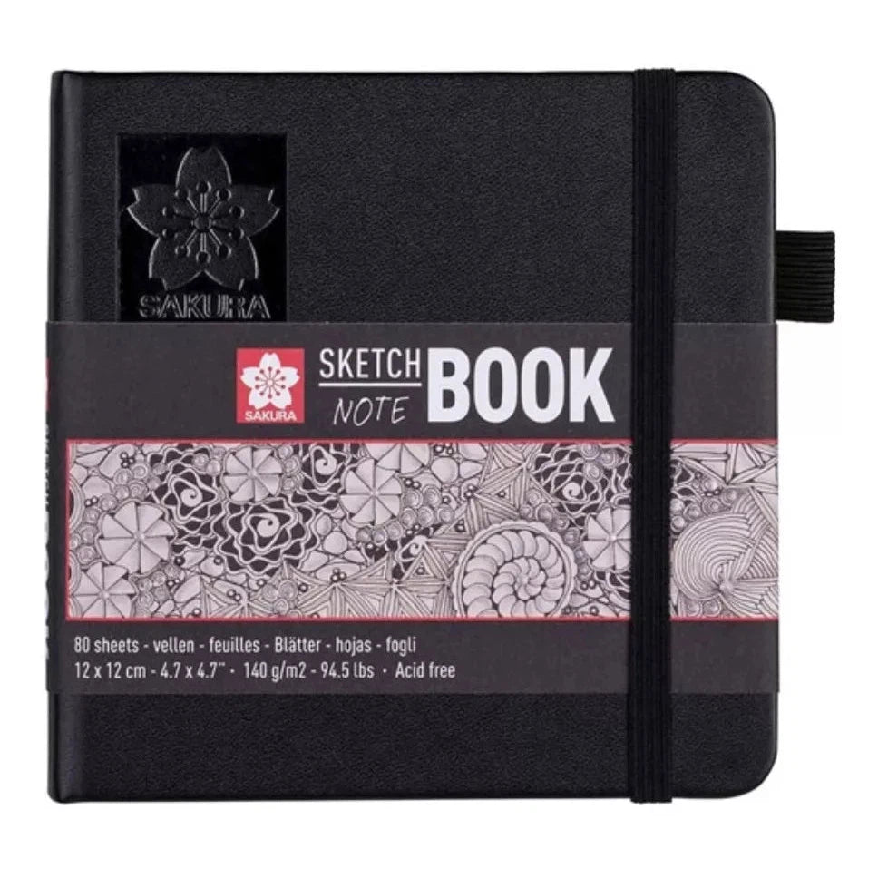 Libreta Sakura Sketch Book Hoja Blanca 12 X 12 Cm 140 G 80 H
