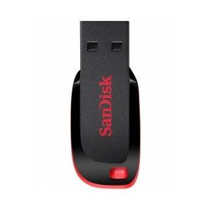 Memoria USB SanDisk Cruzer Blade CZ50, 32GB, USB 2.0, Negro/Rojo