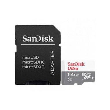 Memoria Flash SanDisk Ultra, 64GB MicroSDXC UHS-I Clase 10, con Adaptador