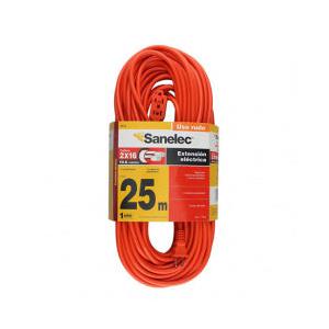 Santul Extensión 2413, 3 Contactos, 127V, 25 Metros, Naranja