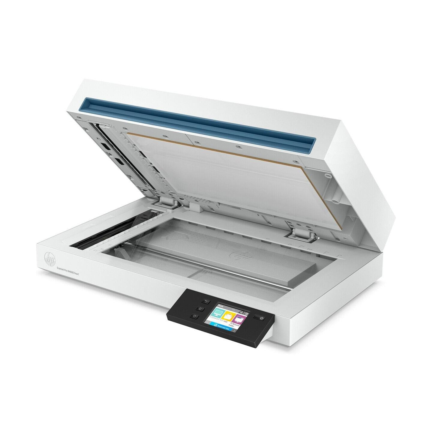 Scanner HP ScanJet Pro N4600 FNW1, 1200 x 1200DPI, Escáner Color, Escaneado Dúplex, USB 3.2, Blanco