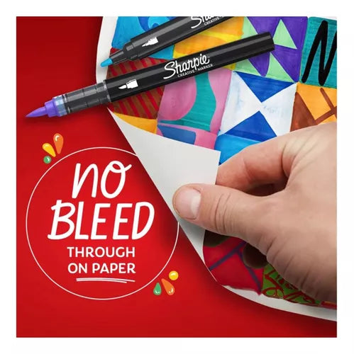 Plumones Sharpie Marcadores Acrílicos Creativos Punta Pincel 5 Piezas