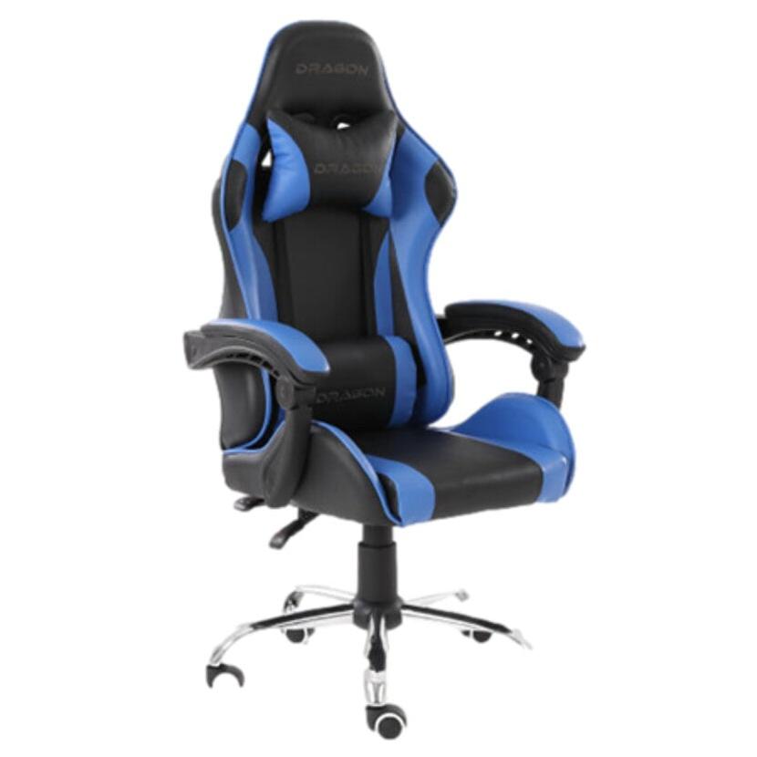 Silla Gamer Dragón XT Falkor, hasta 125Kg, Negro/Azul-Nextep