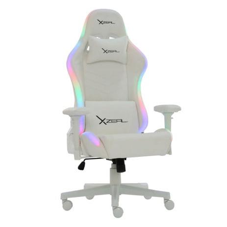 Silla Gamer RGB XZ15 hasta 150Kg Blanco Xzeal