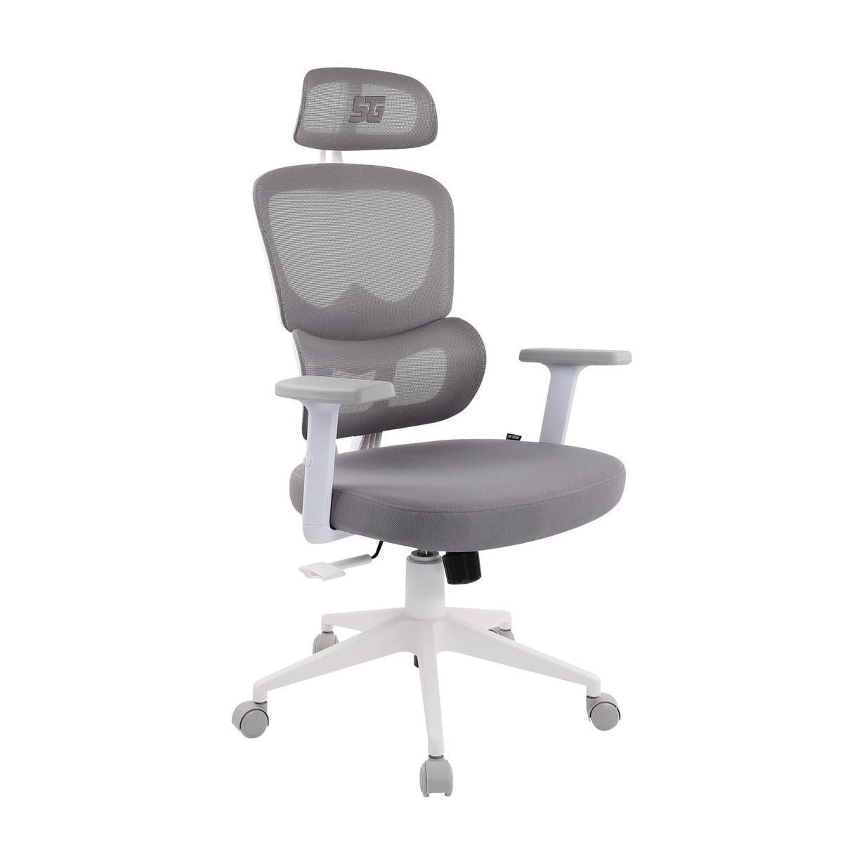SILLA VORAGO START THE GAME CGM400 MESH / RECLINABLE / DESCANSA BRAZOS 1D / BLANCA