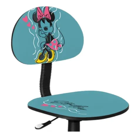 Silla para Estudiante Minnie Mouse , Respaldo Acolchado, Aguamarina
