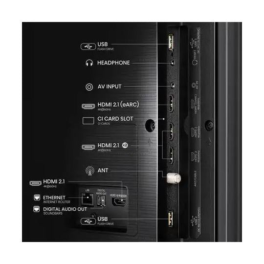 Hisense Smart TV LED 55U6N 55", 4K Ultra HD, Negro