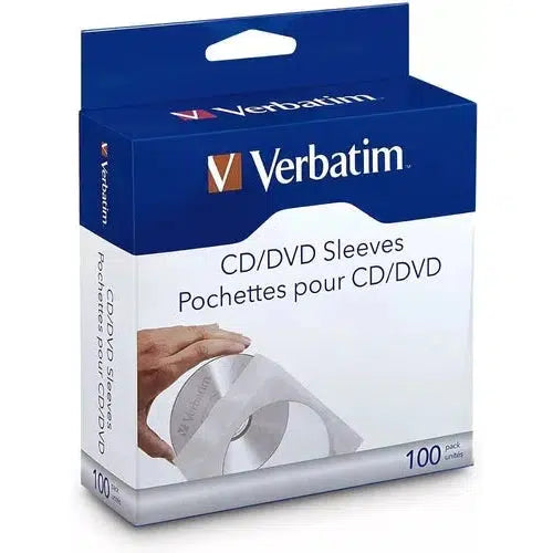 Sobre Para Cd Dvd Verbatim Ventana Transparente 100 Piezas