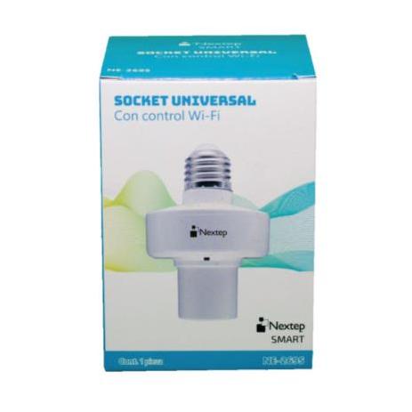 Socket Inteligente para Foco NE-269S, WiFi, Blanco-Nextep