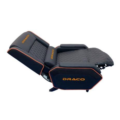 Sofá Gamer Dragon XT Draco, hasta 160kg, Negro/Naranja -Nextep