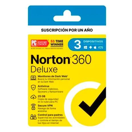 Licencia Antivirus Norton 360 Deluxe 1 Año 3 Dispositivos 21443383