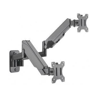 Manhattan Soporte de Pared 2 Monitores 17" - 32", hasta 8Kg, Negro