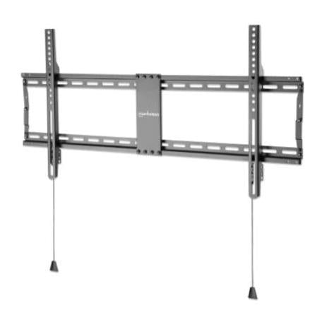 Manhattan Soporte de Pared Ultra Delgado para Pantalla 43" - 100", hasta 70Kg, Negro