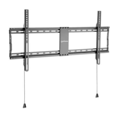 Manhattan Soporte de Pared Ultra Delgado para Pantalla 43" - 100", hasta 70Kg, Negro