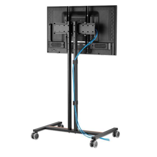 Manhattan Soporte Móvil de Piso 462068 para Pantalla 34" - 55", hasta 35Kg, Negro