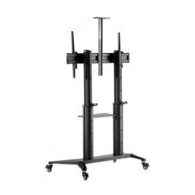 Manhattan Soporte Móvil de Piso 462341 para Pantalla 70" - 120", hasta 140Kg, Negro