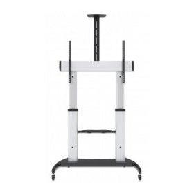 Manhattan Soporte Movil para Pantalla 60" - 100", hasta 100Kg, Plata
