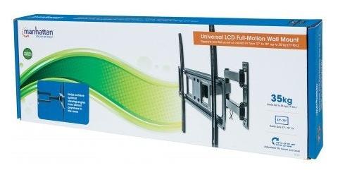 Manhattan Soporte de Pared para Pantalla 37'' - 70'', hasta 35Kg, Negro