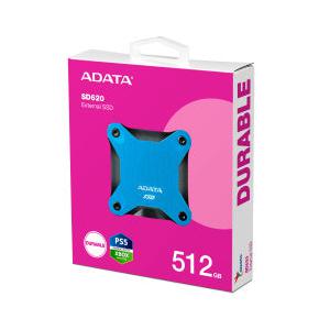 SSD Externo Adata SD620, 512GB, USB 3.2, Azul